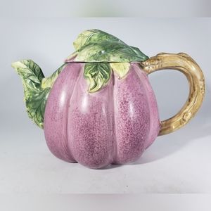 CBK LTD 1995 Teapot purple and green